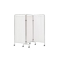 Paravento clinico a tre sezioni: in smalto epossidico con ruote (178 x 75 cm) Paravento clinico a tre sezioni: in smalto epossidico con ruote (178 x 75 cm)